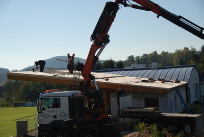 Errichtung Dach Zubau